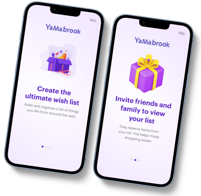 YaMaBrook app screen by LimeTech