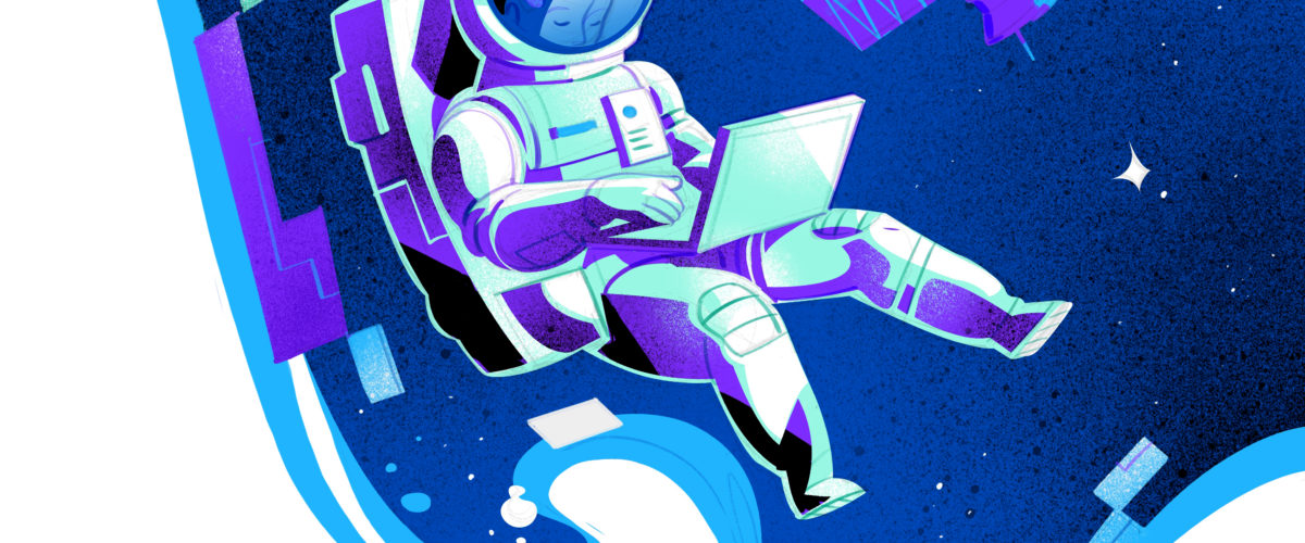 remote work astronaut