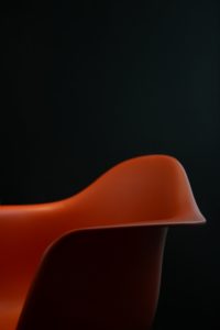 Eames chair orange