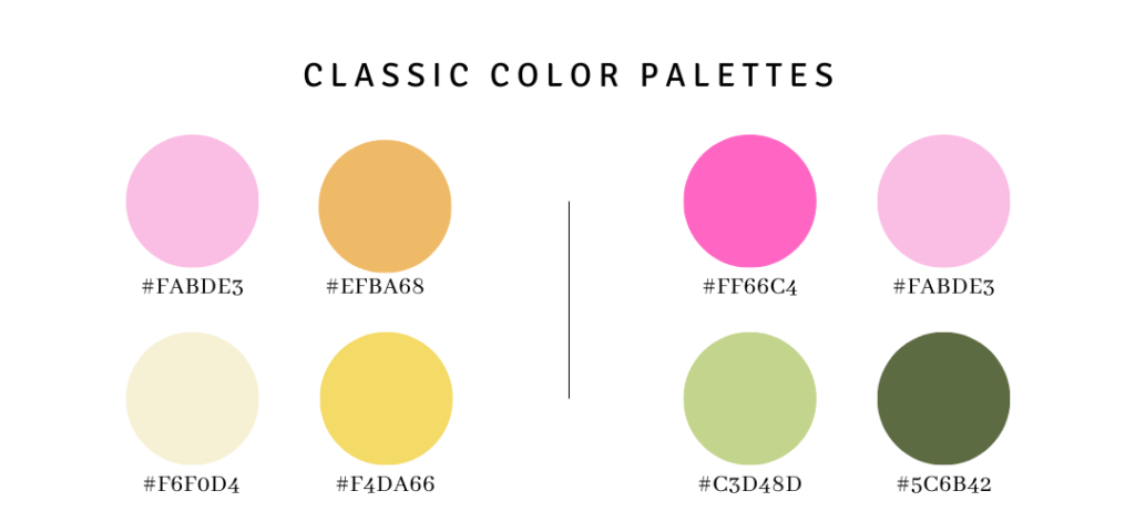 classic color palettes infographic cropped version by Addie Kugler-Lunt