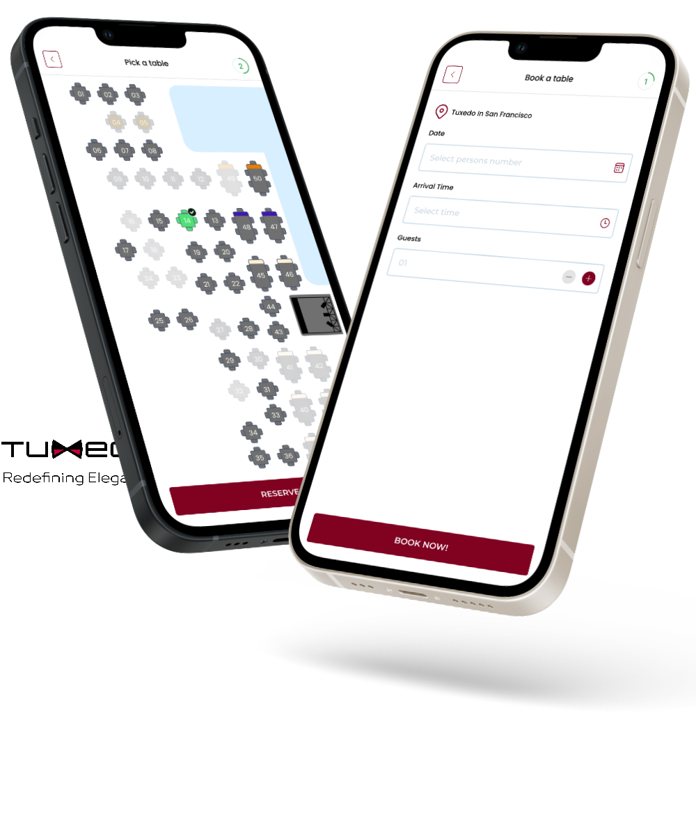Tuxedo mobile app by LimeTech