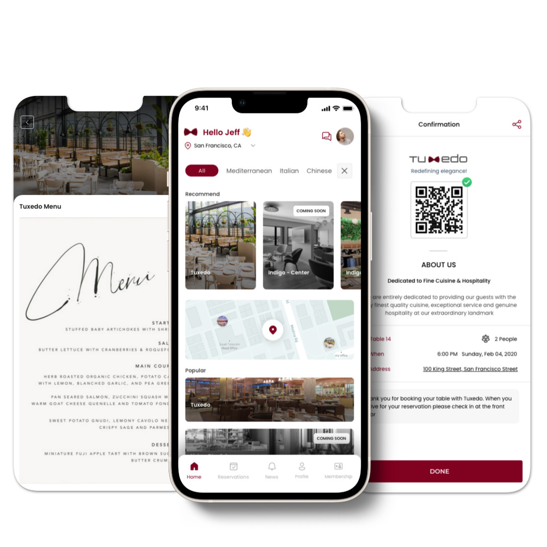 Tuxedo mobile app by LimeTech