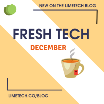 Fresh Tech December blog design by Addie Kugler-Lunt