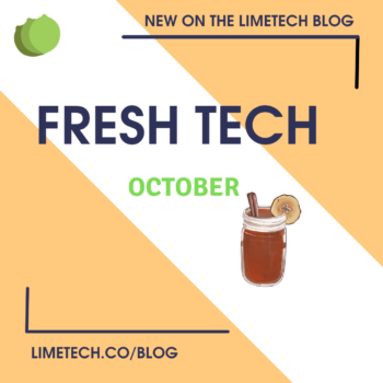 Fresh Tech October blog design by Addie Kugler-Lunt